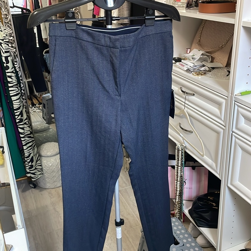 NWT Zara Basic Collection Navy Pants - Picture 2 of 11